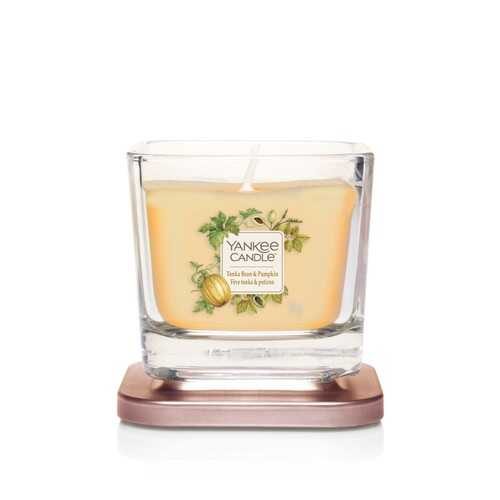 Yankee Candle Elevation Collection - Tonka Bean & Pumpkin - Small 1-Wick Square Candle