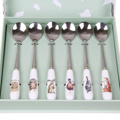 Wrendale Designs Set Of 6 Animal Tea Spoons