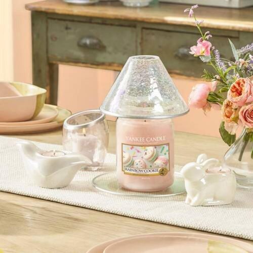 Yankee Candle Pearlescent Crackle Bunny Tea Light Holder