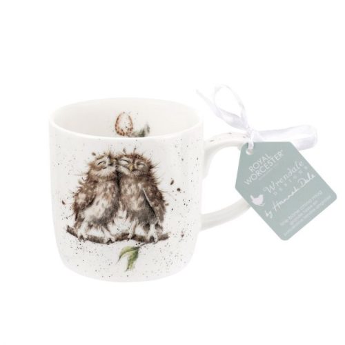 Birds of a Feather Owl China Mug - Wrendale Designs