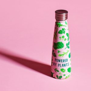 Powered By Plants Steel Water Bottle - Sass and Belle