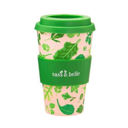 Powered By Plants Bamboo Coffee Cup - Sass and Belle