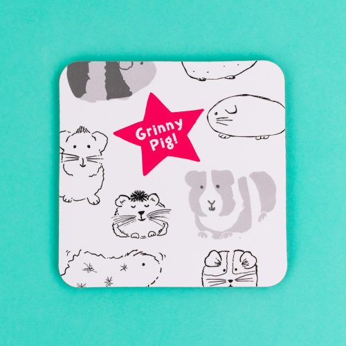 Guinea Pig 'Grinny Pig' Coaster - GSG16 - Giggle and Snort Collection - Really Good