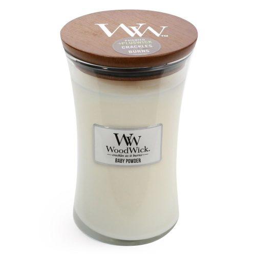 WoodWick Baby Powder Large Hourglass Candle, 604g