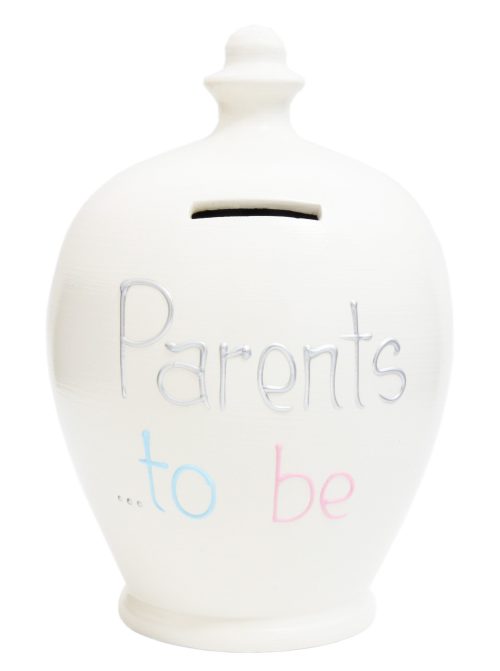 Terramundi Money Pot - Parents To Be, White - S279