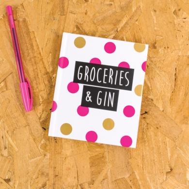 Groceries and Gin Notebook - Deck Chair, Really Good