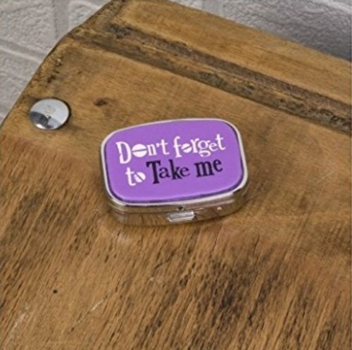 'Don't Forget To Take Me' Purple Pill Box - The Bright Side