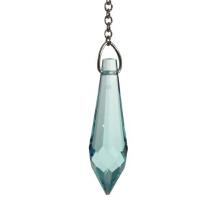 Pure and Simple - Icicle Turquoise Antique Green Crystal Rainbow Maker Sun Catcher Made Using Swarovski Crystal Elements