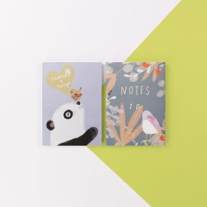 Ivy & Bee Two Pack of Notebooks - Notes and Friends and Things - Soul UK, IVYNBP03
