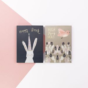 Ivy & Bee Two Pack of Notebooks - Happy Book and High Flying Ideas - Soul UK, IVYNBP02