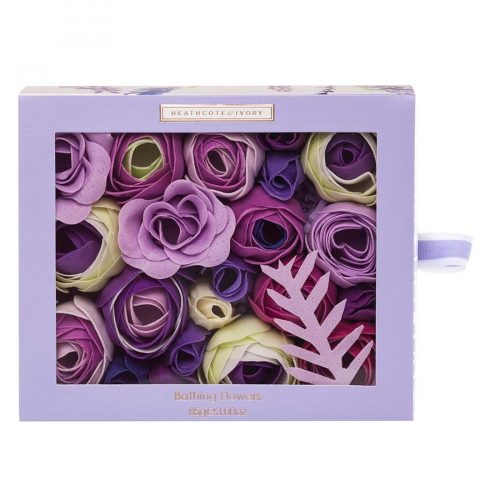 Heathcote and Ivory - Lavender Fields Bathing Flowers in Sliding Gift Box
