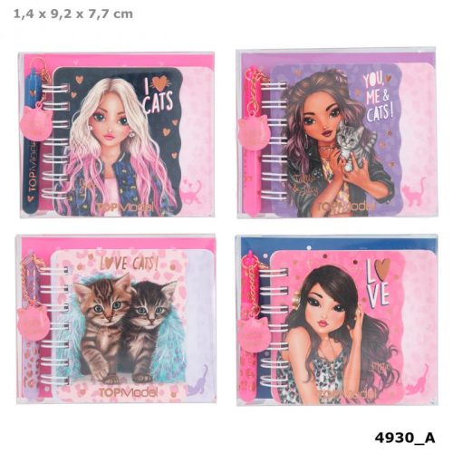 Top Model Mini Notebook and Pen Set - You Me and Cats - 11327 LEO LOVE - Depesche