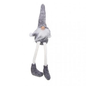 Mini Grey Dangly Leg Gonk Gnome - 16x6 cm