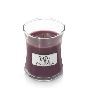 WoodWick Dark Poppy Mini Hourglass Candle, 85g