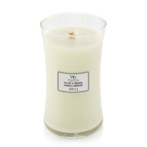 WoodWick Fig Leaf and Tuberose Large Hourglass Candle, 604g