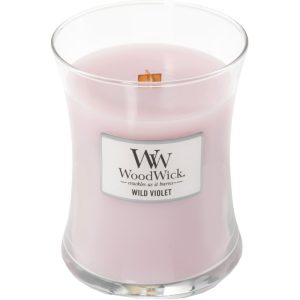 WoodWick Wild Violet Medium Hourglass Candle, 275g