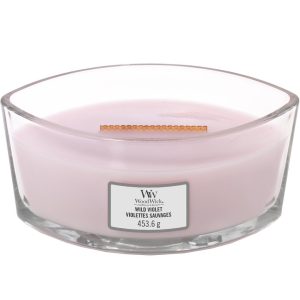 WoodWick HearthWick Wild Violet Ellipse Candle, 453g