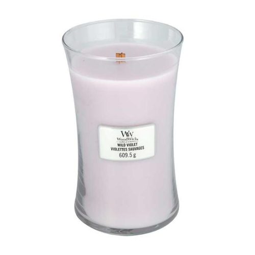 WoodWick Wild Violet Large Hourglass Candle, 604g