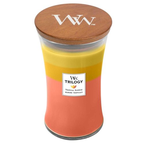 WoodWick Tropical Sunrise Trilogy Large Hourglass Candle