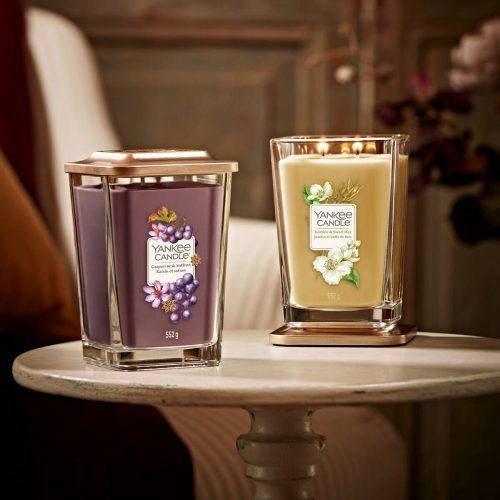 Yankee Candle Elevation Collection - Jasmine and Sweet Hay - Large 2-Wick Square Candle