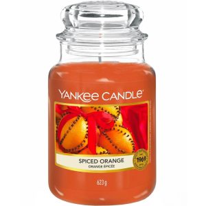 Yankee Candle Spiced Orange Large Jar Candle, 623g