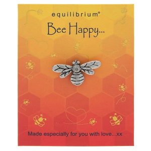 Natural World Bee Happy Pin - Equilibrium