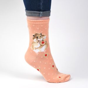 'Flowers’ Giraffe Socks - Wrendale Designs