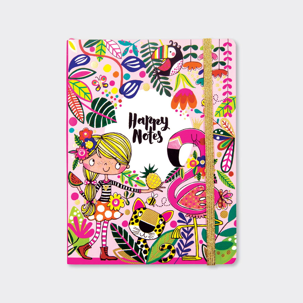 Happy Notes Tropical Chunky Notebook - Rachel Ellen Designs