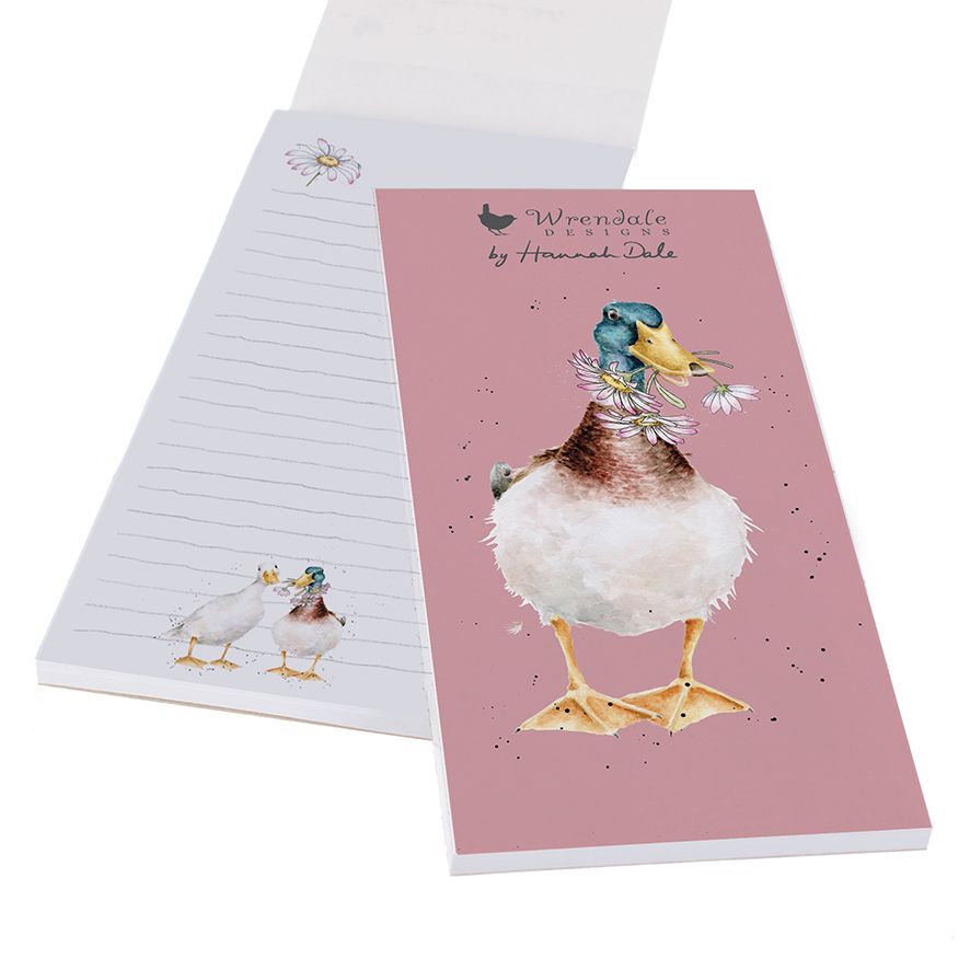 'Not a Daisy Goes By‘ Duck Magnetic Shopping Pad - Wrendale Designs