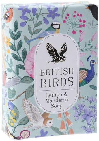 British Birds Floral Handmade Scented Soap - Lemon and Mandarin