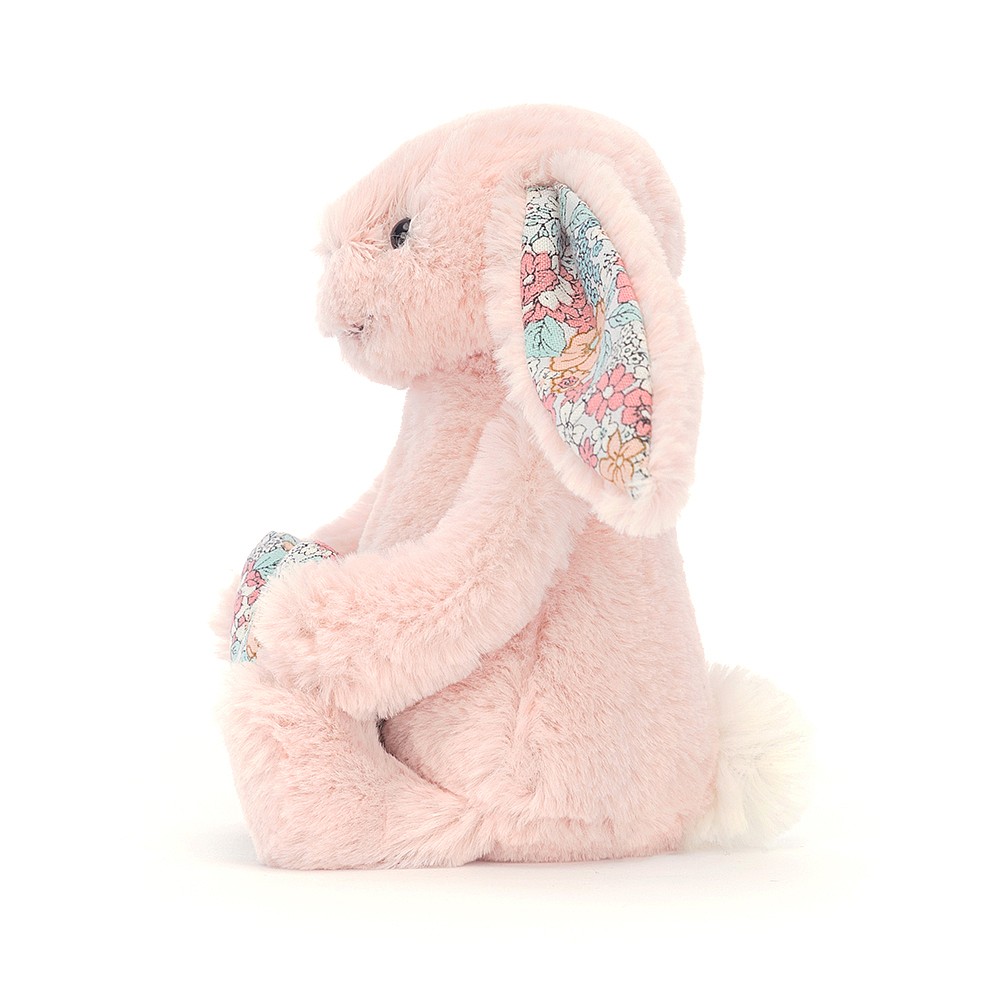 Jellycat Blossom Heart Blush Bunny - 15x8cm