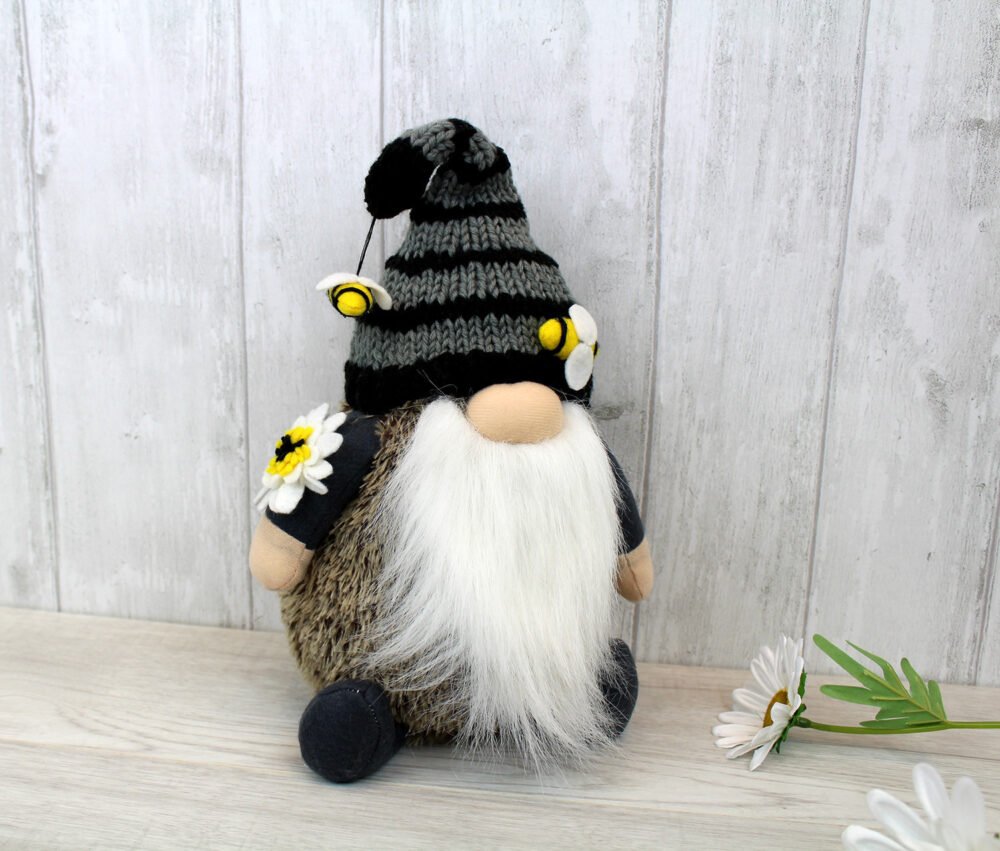 Gonk Bee Doorstop With Stripy Knitted Hat - Langs