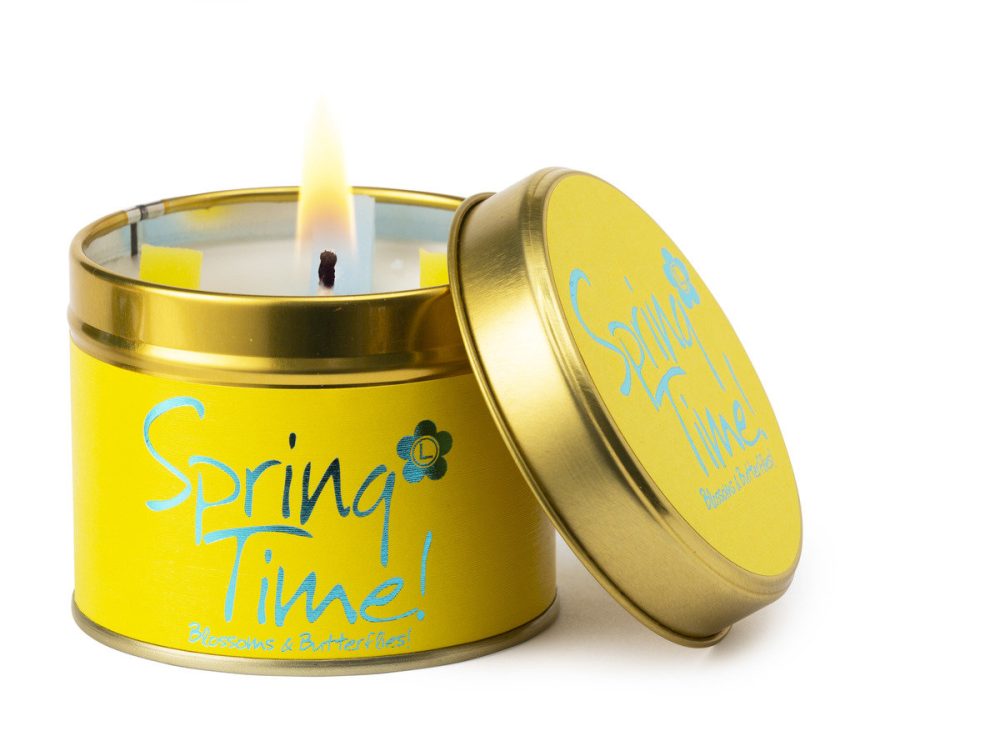 Lily-Flame Springtime Scented Candle Tin