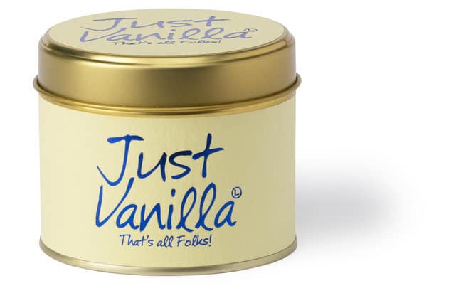 Lily-Flame Just Vanilla Scented Candle Tin