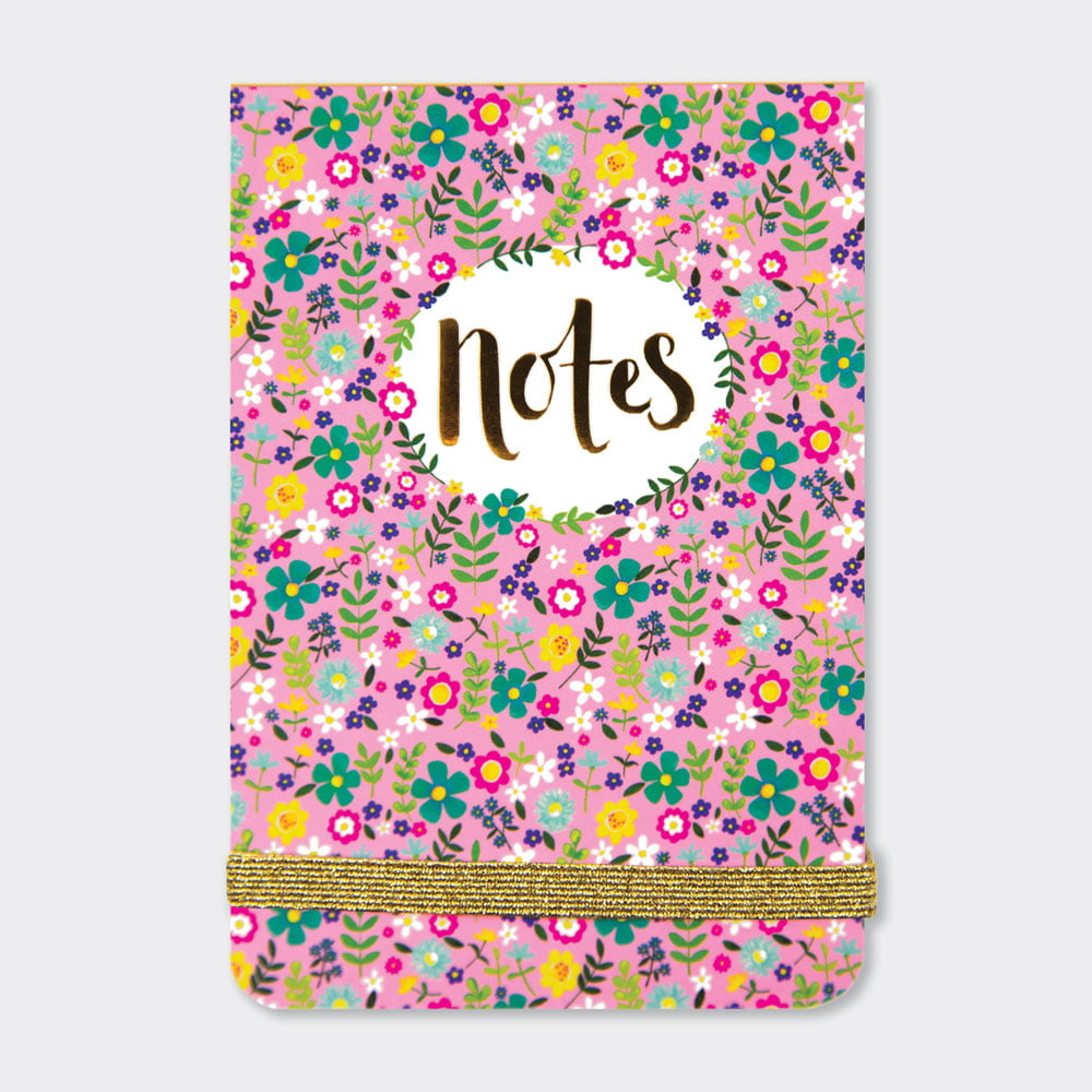 Pink Floral A7 Mini Notepad - Rachel Ellen Designs