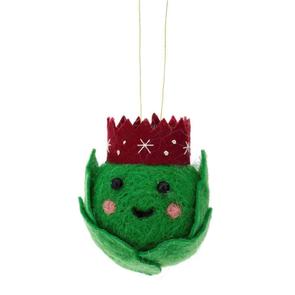 Felt Party Sprout Christmas Hanging Decoration - Sass and Belle