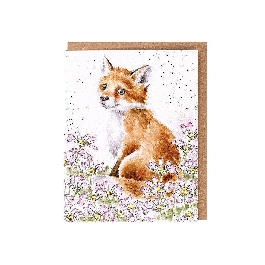 Make My Daisy Fox Seed Card - Wrendale Designs
