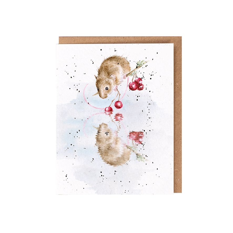 ‘The Berry Best‘ Mouse Seed Card - Wrendale Designs