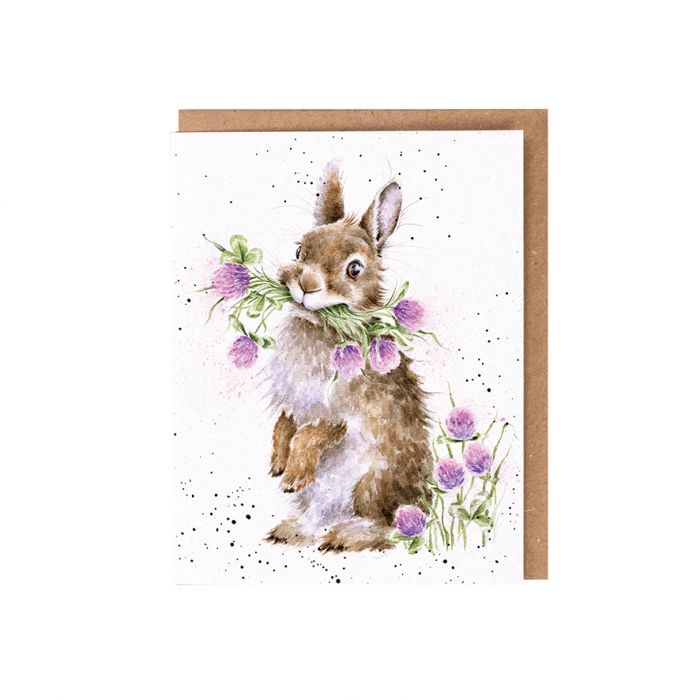‘Head Clover Heels‘ Rabbit Seed Card - Wrendale Designs